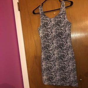 Black and white textured dress (H&M Divided)